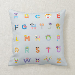 Sesamstraße   Alphabet - Buchstaben Kissen