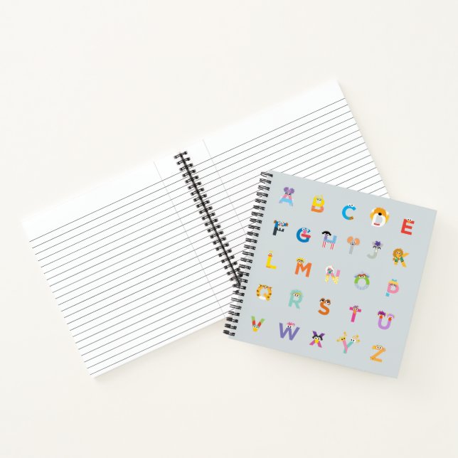 Sesamstraße | Alphabet - Buchstaben Notizbuch (Innenseite)