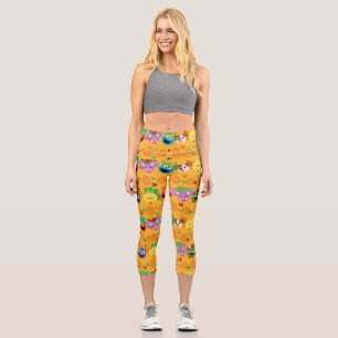 Sesamstraße Autumn Leaves Pattern Capri Leggings