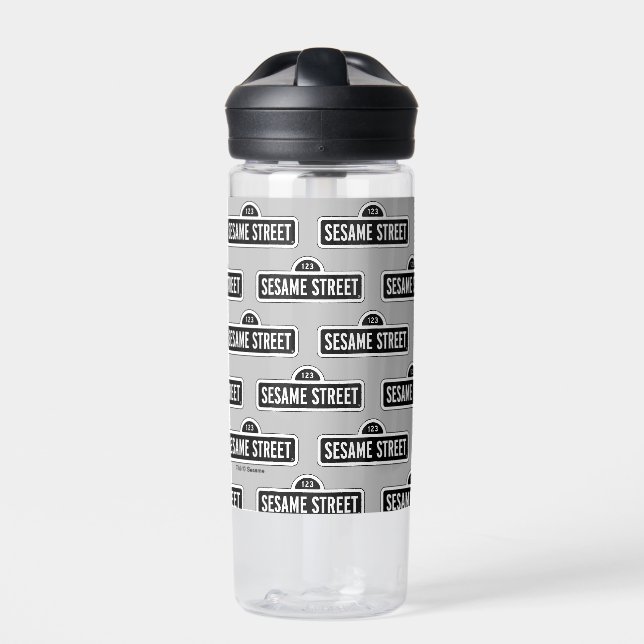 Sesamstraße | B&W-Logo Trinkflasche (Vorderseite)