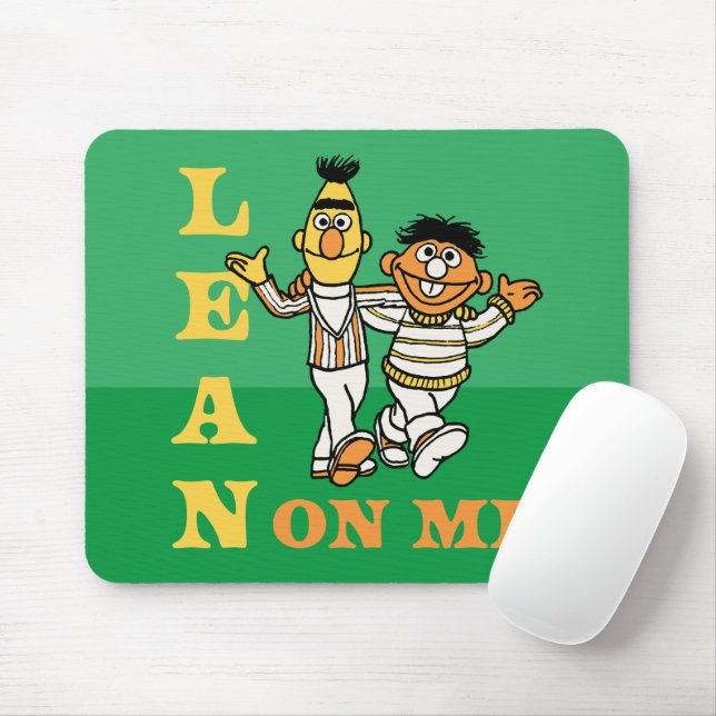 Sesamstraße | Bert & Ernie Lean über mich Mousepad (Mit Mouse)