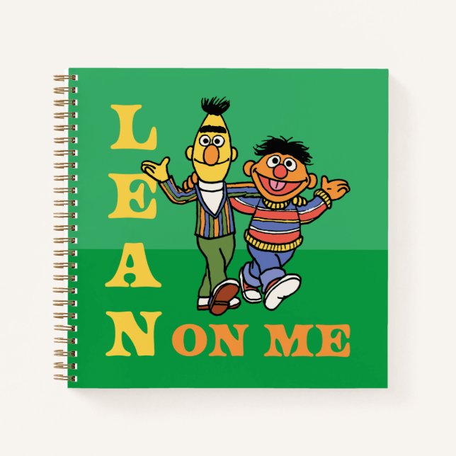 Sesamstraße | Bert & Ernie Lean über mich Notizbuch (Vorderseite)