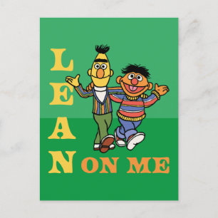 Sesamstraße Bert & Ernie Lean über mich Postkarte