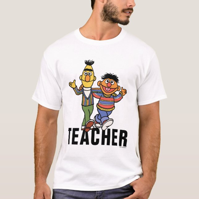 Sesamstraße | Bert & Ernie Teacher T-Shirt (Vorderseite)