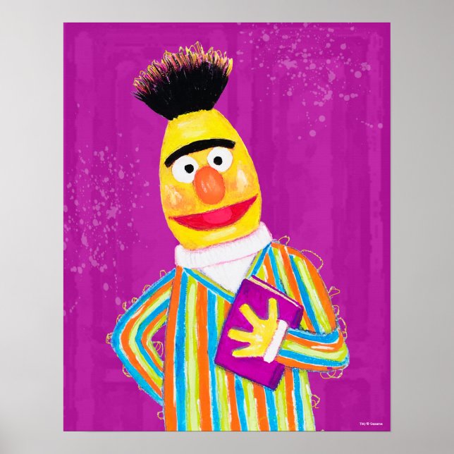 Sesamstraße | Bert Holding Book Poster (Vorne)