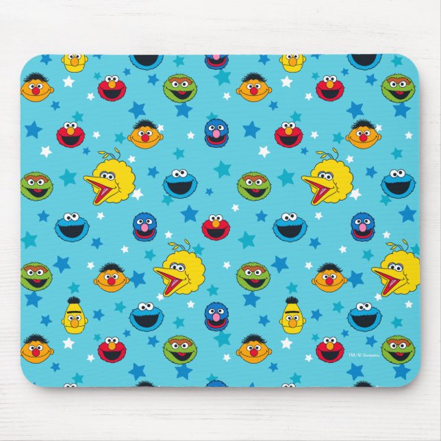 Sesamstraße | Best Friends Star Pattern Mousepad (Vorne)
