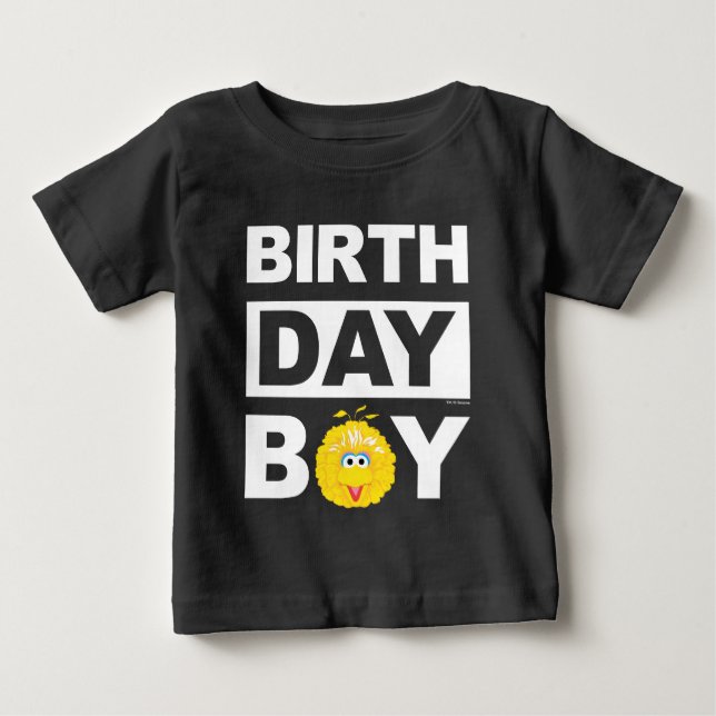 Sesamstraße | Big Bird - Birthday Boy Baby T-shirt (Vorderseite)