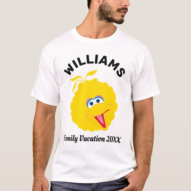 Sesamstraße | Big Bird Familienurlaub T-Shirt (Vorderseite)