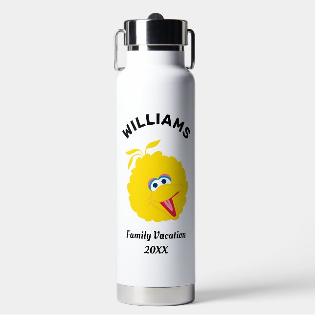 Sesamstraße | Big Bird Familienurlaub Trinkflasche (Vorderseite)
