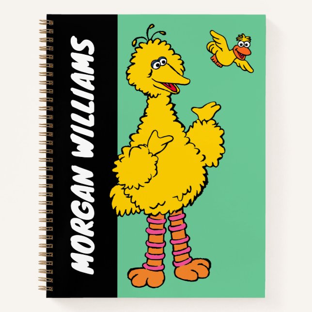 Sesamstraße | Big Bird & Little Bird | Name hinzuf Notizbuch (Vorderseite)