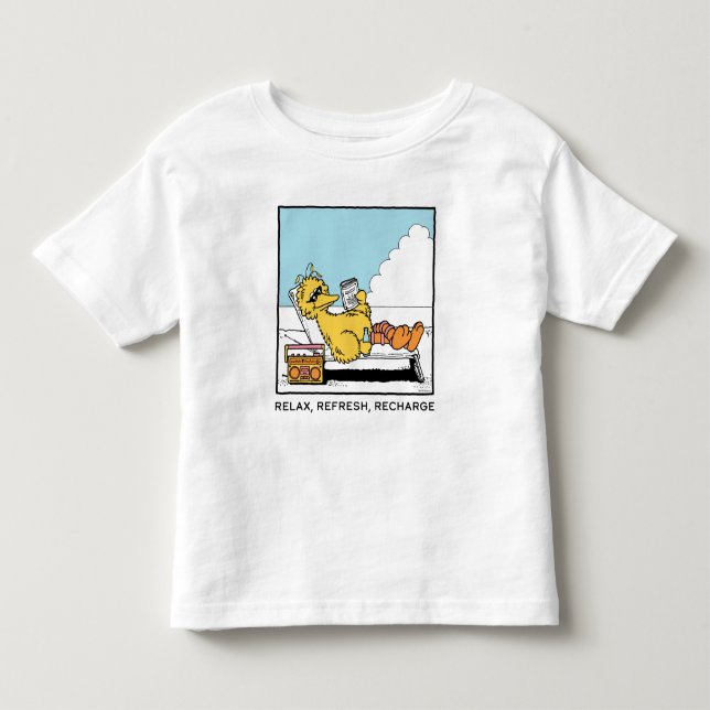 Sesamstraße | Big Bird Relax Relax Relax Kleinkind T-shirt (Vorderseite)