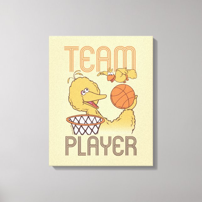 Sesamstraße | Bird Bird Team Player Leinwanddruck (Vorderseite)