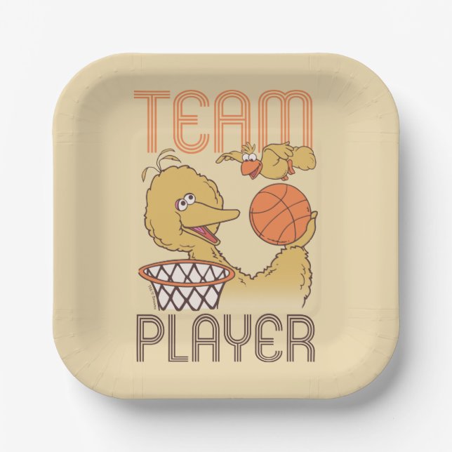 Sesamstraße | Bird Bird Team Player Pappteller (Vorderseite)