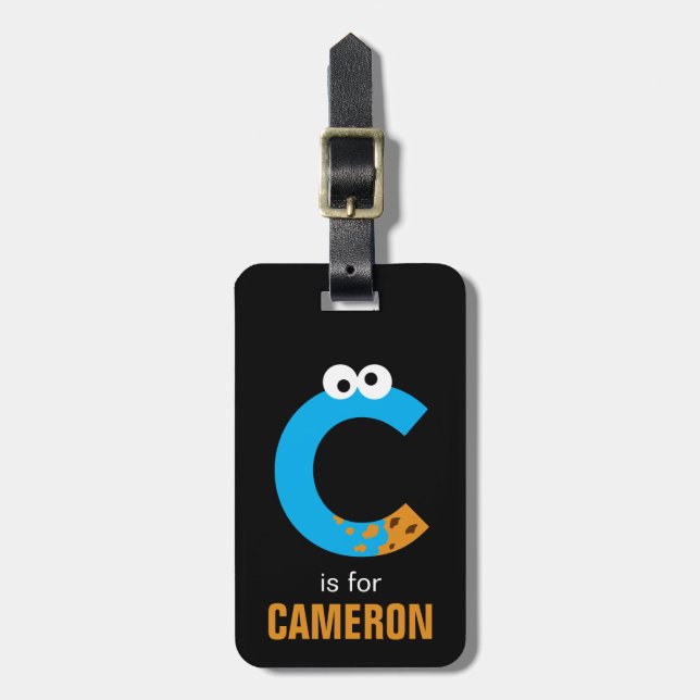 Sesamstraße | C ist für Cookie Monster Gepäckanhänger (Vorderseite vertikal)