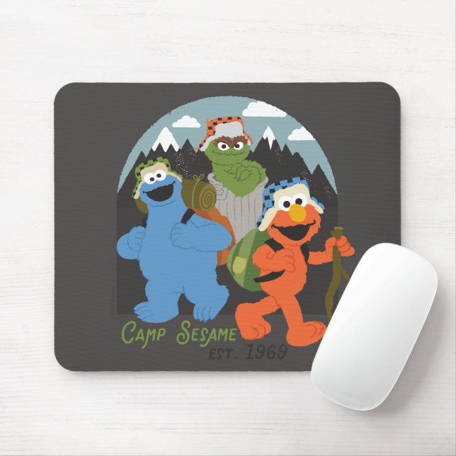 Sesamstraße-Camp EST. 1969 Mousepad (Mit Mouse)