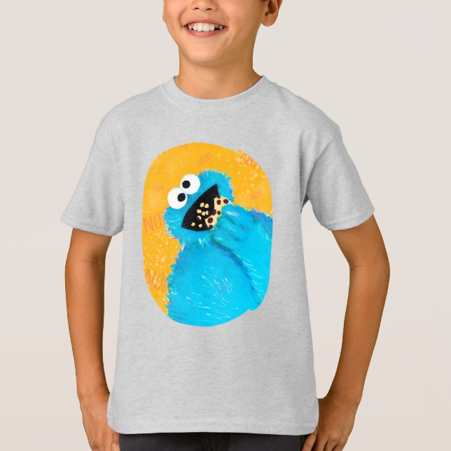 Sesamstraße Cookie Monster Art T-Shirt (Vorderseite)