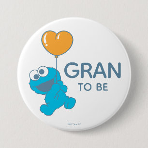 Sesamstraße   Cookie Monster Baby Shower Oma Button