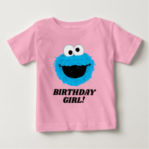 Sesamstraße   Cookie Monster - Birthday Girl Baby T-shirt