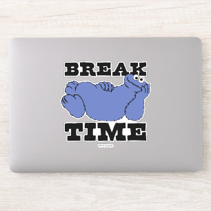 Sesamstraße Cookie Monster Break Time Aufkleber