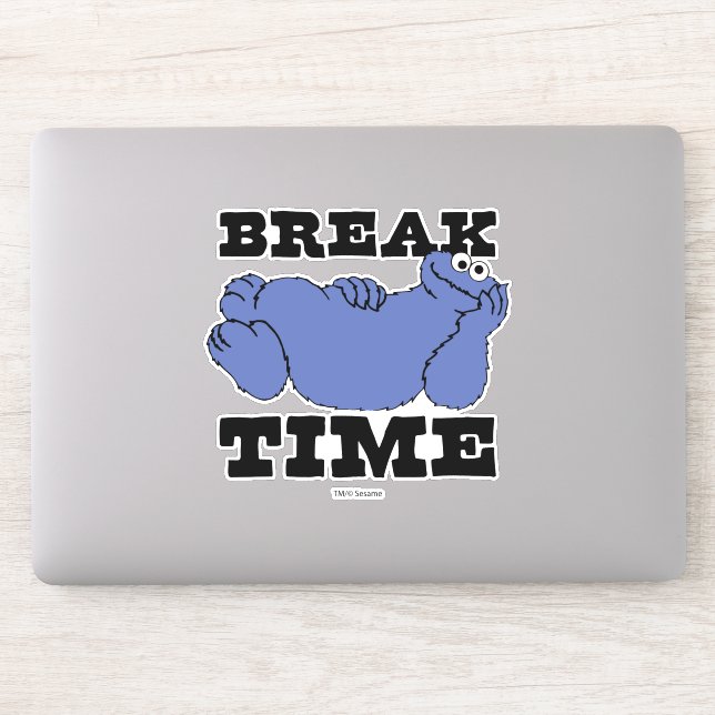 Sesamstraße | Cookie Monster Break Time Aufkleber (Computer)