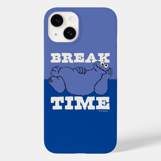 Sesamstraße | Cookie Monster Break Time Case-Mate iPhone 14 Hülle (Rückseite)