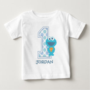 Sesamstraße   Cookie Monster Erster Geburtstag Baby T-shirt