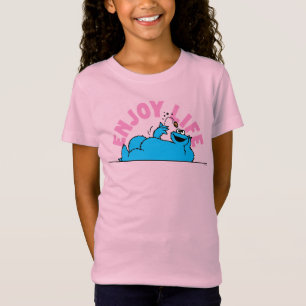 Sesamstraße   Cookie Monster Genießen Sie das Lebe T-Shirt