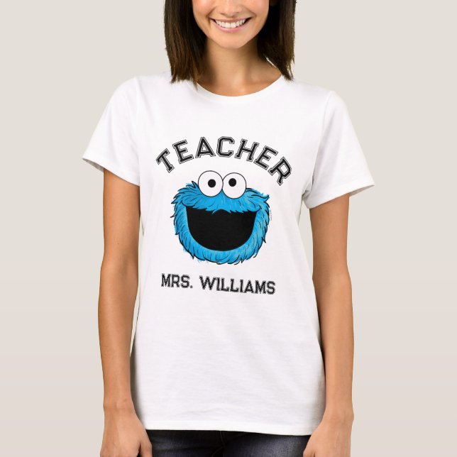 Sesamstraße | Cookie Monster Lehrer T-Shirt (Vorderseite)