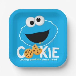 Sesamstraße Cookie Monster Love Cookies Pappteller