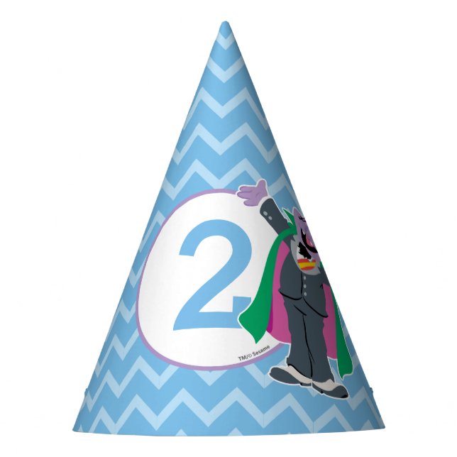 Sesamstraße | Count von Count Birthday Partyhütchen (Vorderseite)