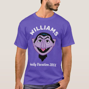 Sesamstraße   Count von Count Family Vacation T-Shirt