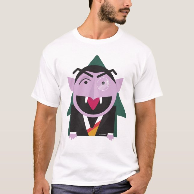 Sesamstraße | Count von Count Illustration T-Shirt (Vorderseite)
