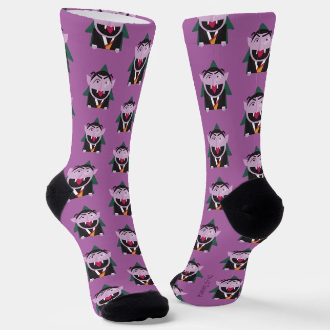 Sesamstraße | Count von Count Socken (Gewinkelt)