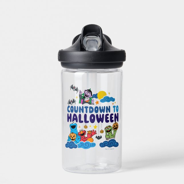 Sesamstraße | Countdown bis Halloween Trinkflasche (Vorne)