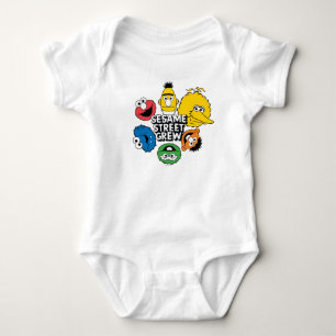 Sesamstraße-Crew Baby Strampler