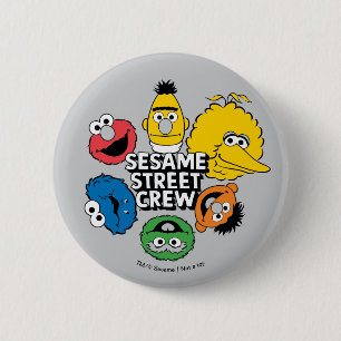 Sesamstraße-Crew Button