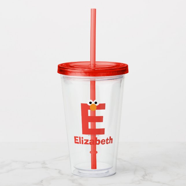 Sesamstraße | E ist für Elmo Acryltrinkbecher (Vorderseite)