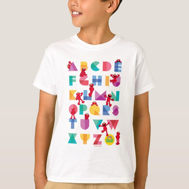 Sesamstraße | Elmo Alphabet T-Shirt (Vorderseite)