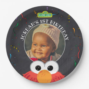 Sesamstraße Elmo Birthday Chalkboard Pappteller