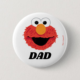 Sesamstraße Elmo Birthday Chalkboard Vater Button