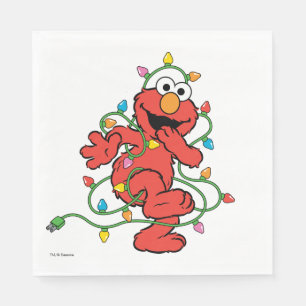 Sesamstraße   Elmo Christmas Lights Serviette