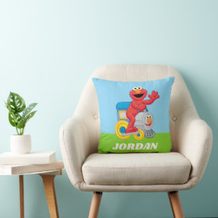 Sesamstraße Elmo Chugga Chugga Zwei Zwei Geburtsta Kissen