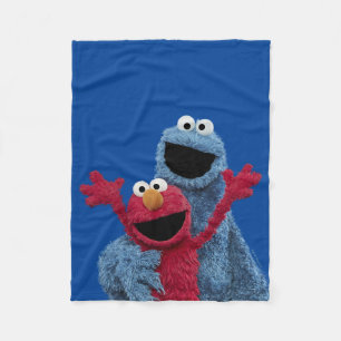 Sesamstraße Elmo & Cookie Monster Fleecedecke