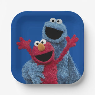 Sesamstraße Elmo & Cookie Monster Pappteller