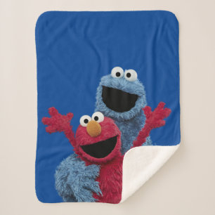 Sesamstraße Elmo & Cookie Monster Sherpadecke