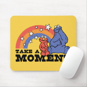 Sesamstraße Elmo & Cookie Nehmen Sie einen Momen Mousepad