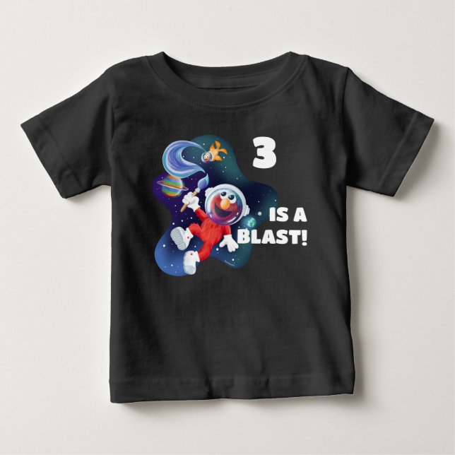 Sesamstraße | Elmo & Dorothy im Weltraum Baby T-shirt (Vorderseite)