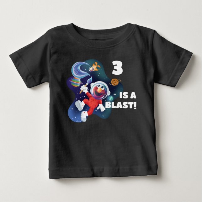 Sesamstraße | Elmo & Dorothy im Weltraum Baby T-shirt (Vorderseite)