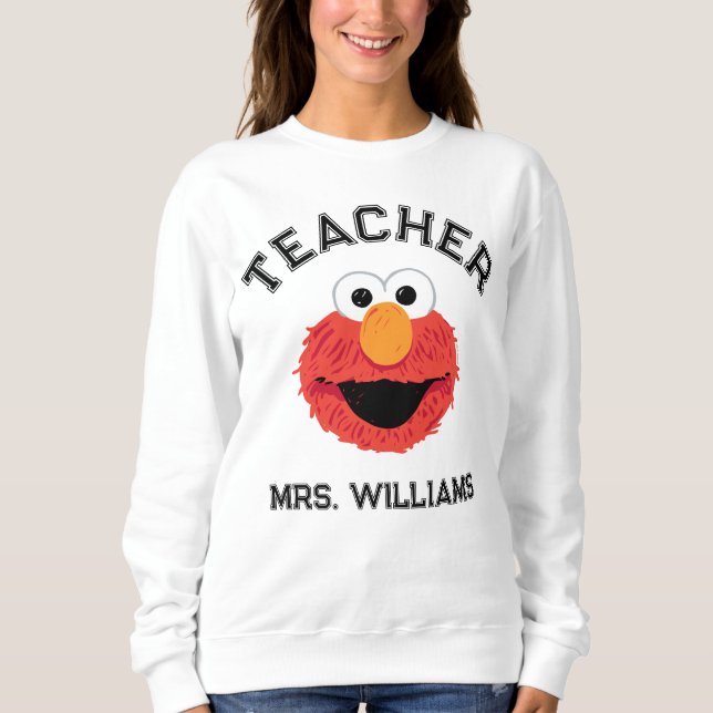 Sesamstraße | Elmo Face Teacher Sweatshirt (Vorderseite)
