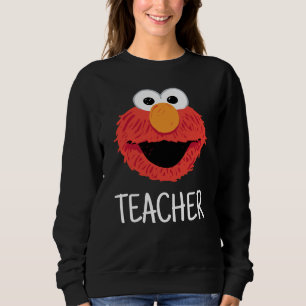 Sesamstraße   Elmo Face Teacher Sweatshirt